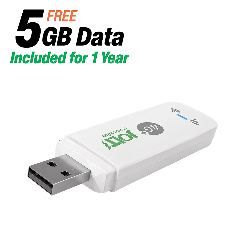 Jolt Mobile 4G LTE USB WiFi dongle with pre-installed SIM