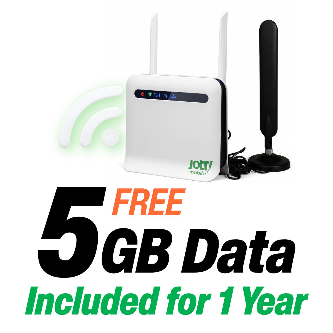 Jolt Mobile 4G LTE wireless router with free 5GB data included for one year