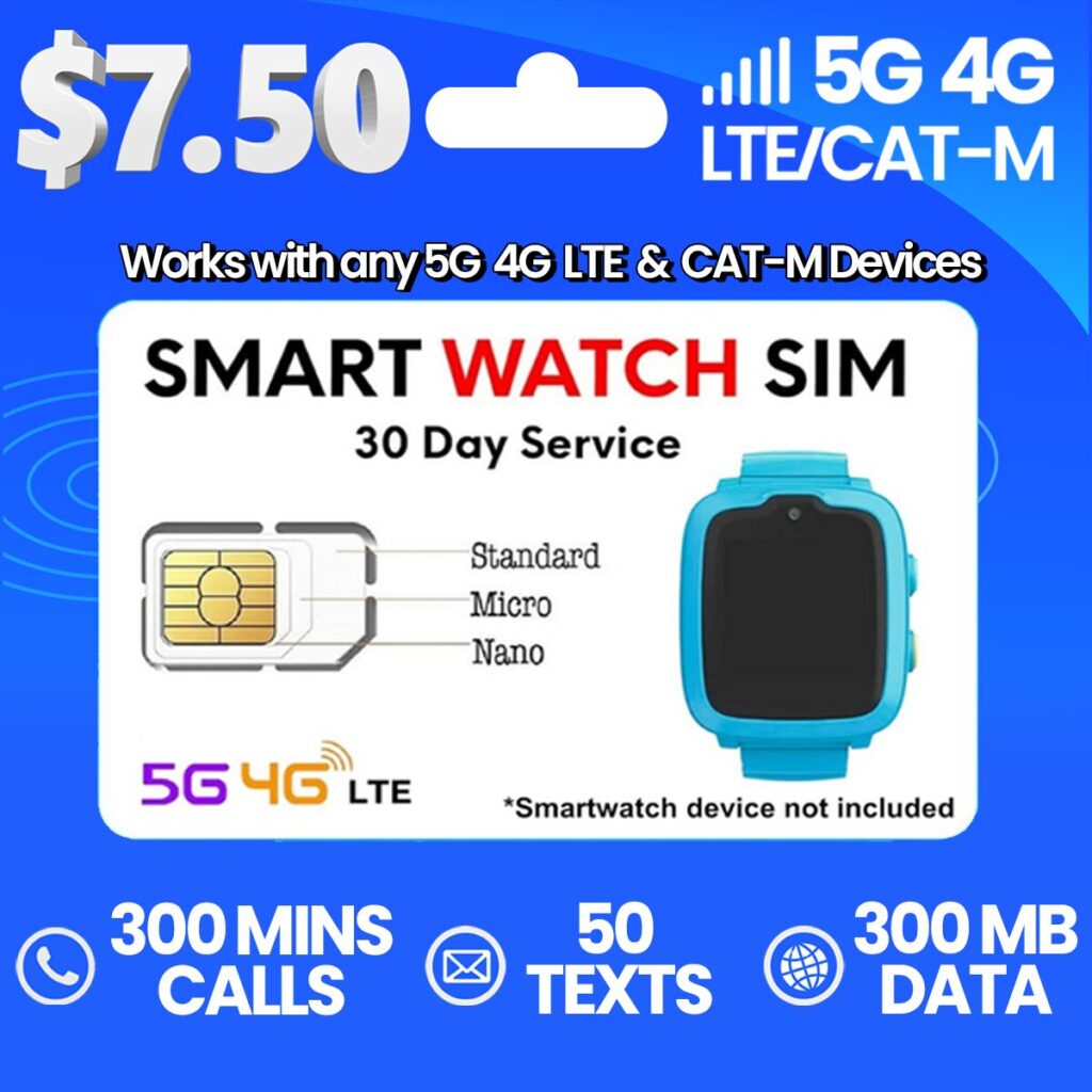 Jolt Mobile 7.50$ Tracker Smartwatch Sim 500mins plan