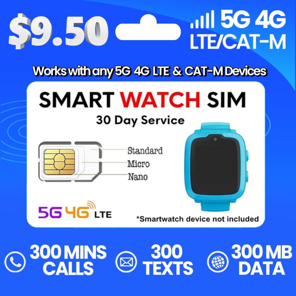 Jolt Mobile 9.50$ Tracker Smartwatch Sim 300mins plan