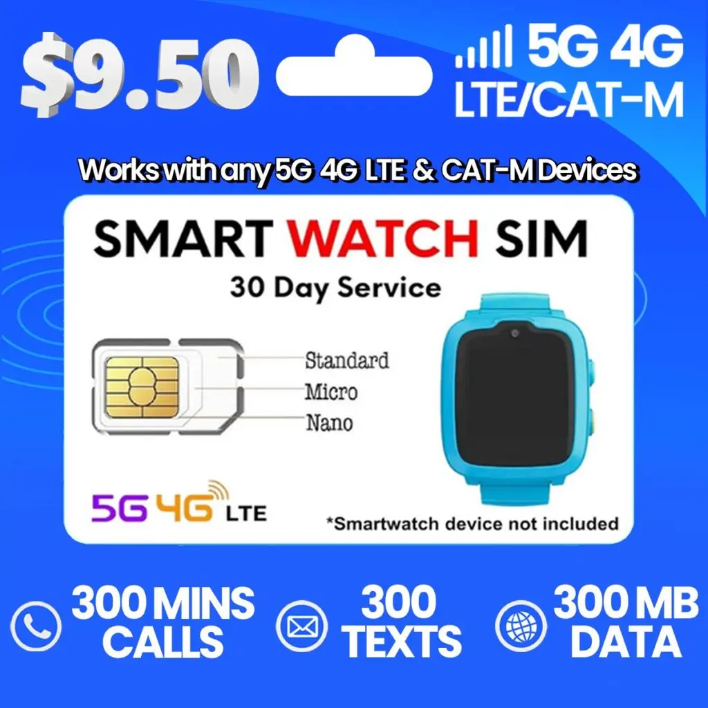 Smart watch sim card plans on sale